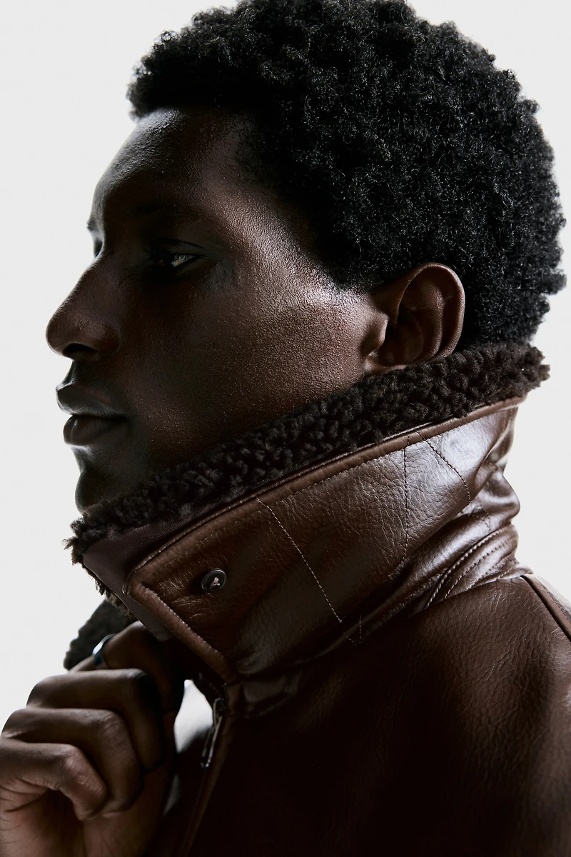 Padded Aviator Jacket