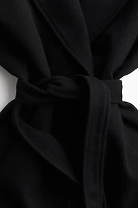 Tie-Belt Felted Coat