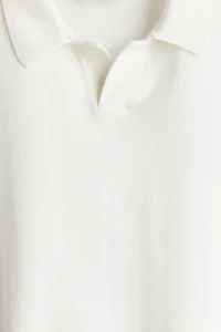 Fine-Knit Cotton Polo Shirt