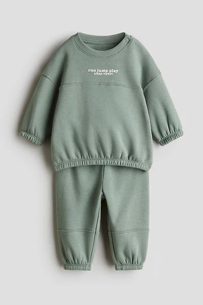 2-Piece Brushed-Inside Sweatsuit