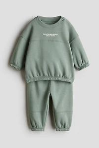 2-Piece Brushed-Inside Sweatsuit
