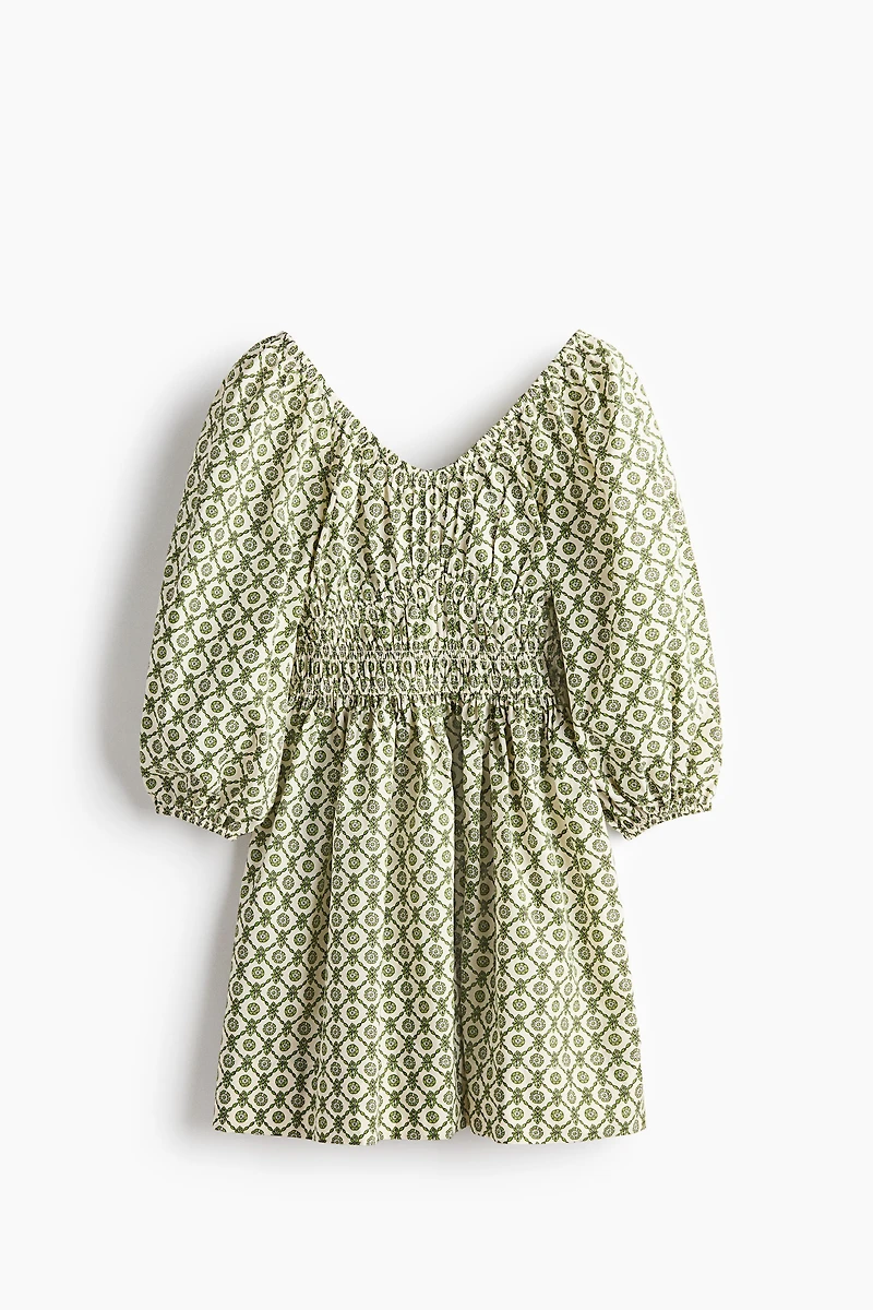 Robe en coton avec jupe évasée