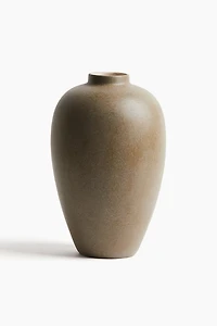Tall stoneware vase