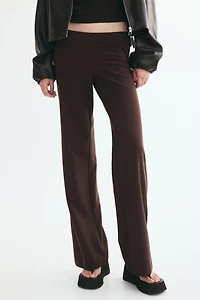 Low-Waist Twill Pants