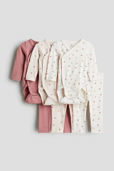 6-piece Bodysuit and Pants Set