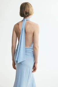Robe maxi avec dos nu