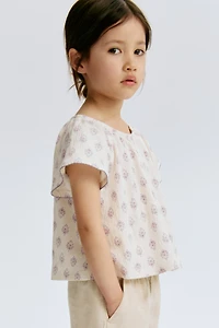 Patterned Crêpe Top