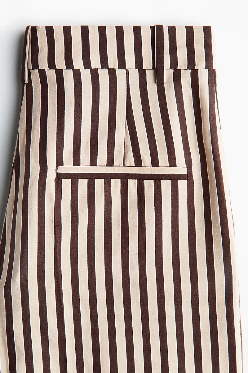 Dressy Linen-Blend Shorts