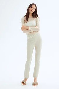 Pantalon près du corps en cuir