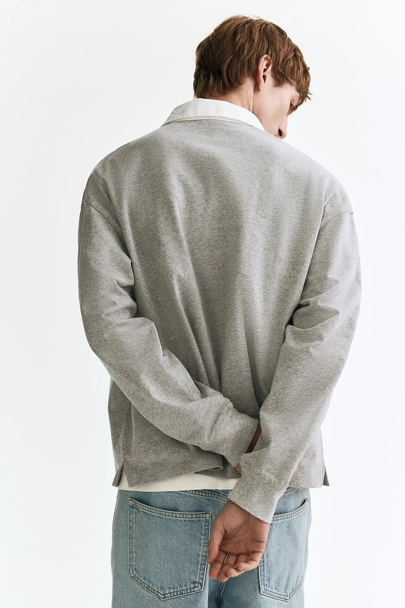 Loose-Fit Cotton Polo Shirt