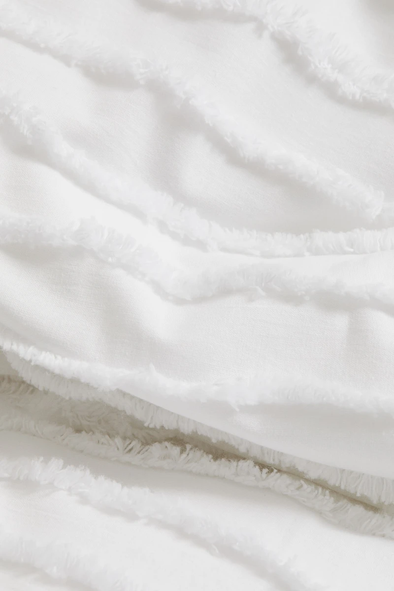 Tufted King/Queen Duvet Cover Set