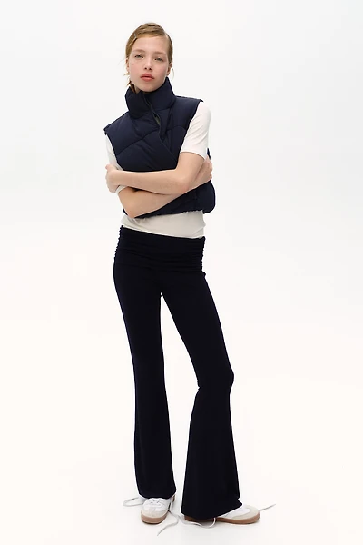 Pantalon de yoga froncé
