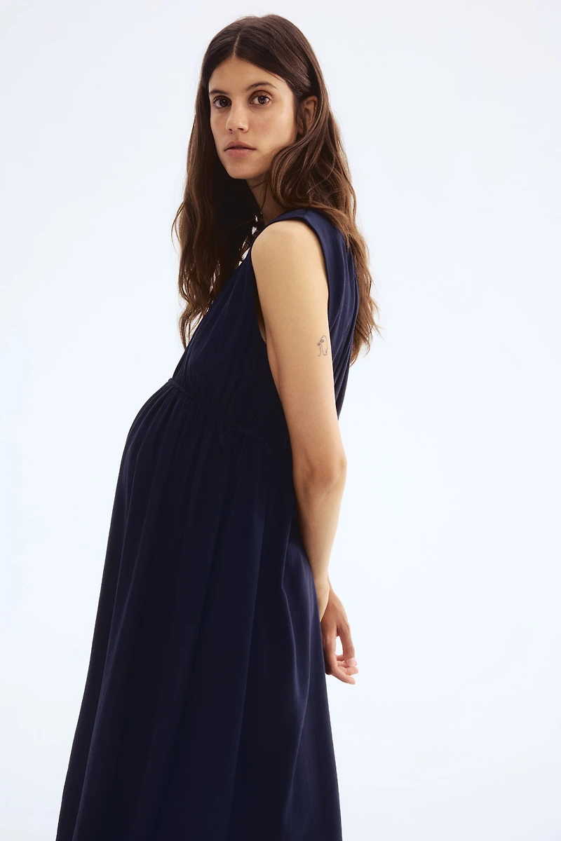 MAMA Drawstring-Detail Dress