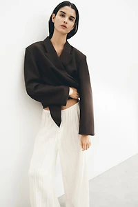 Crinkled Pull-On Pants