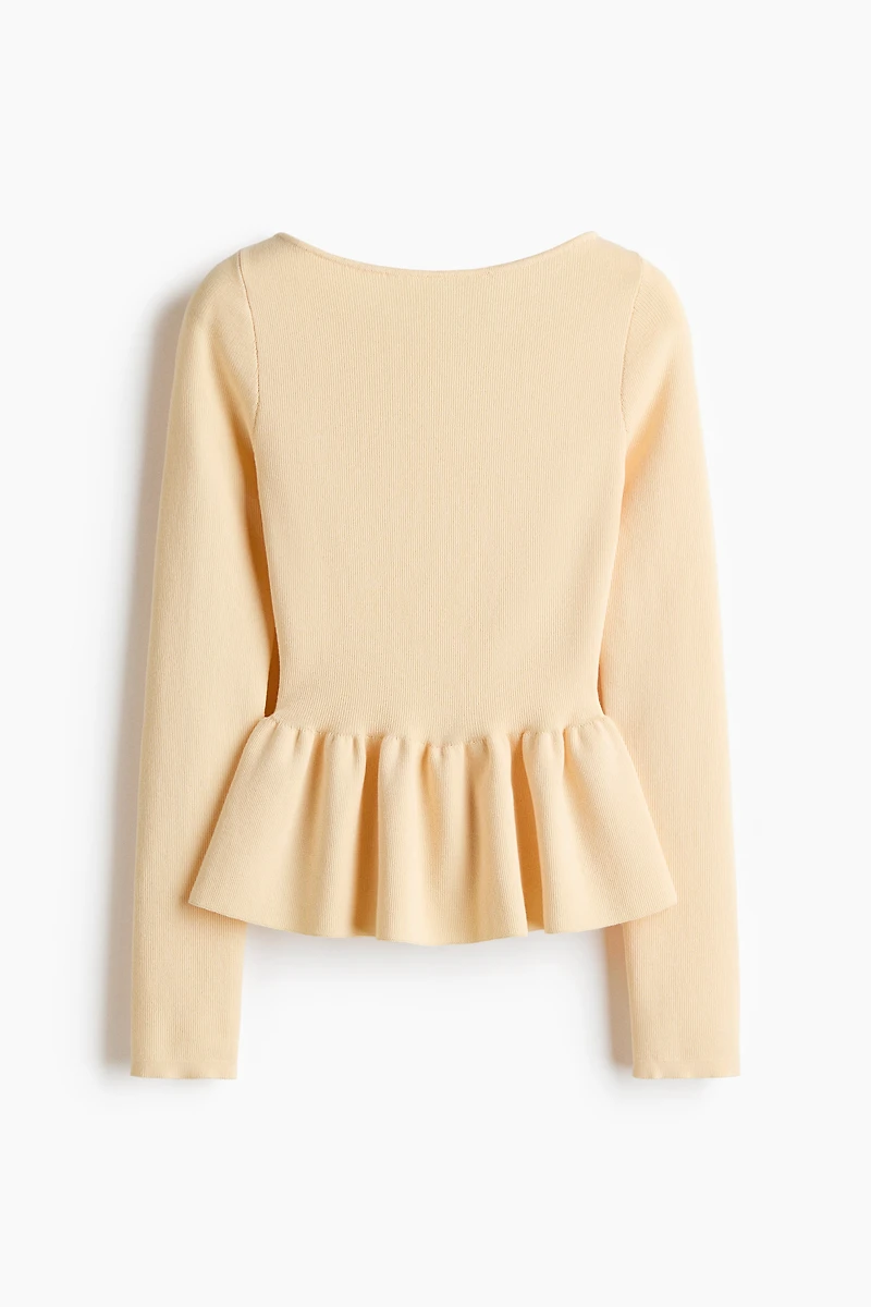 Knit Peplum Top