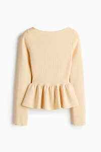 Knit Peplum Top