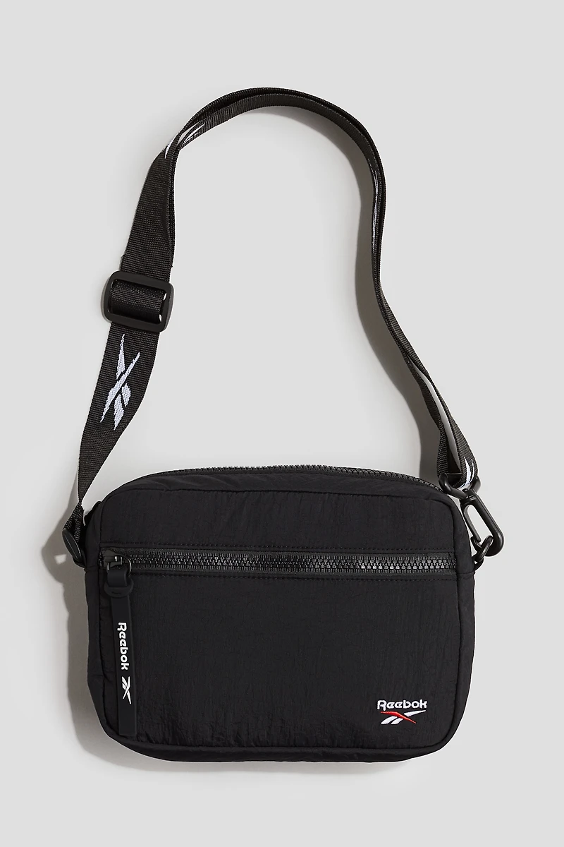 Embroidered-Detail Crossbody Bag