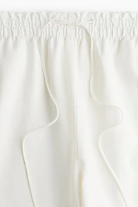 Pantalon large en lin mélangé