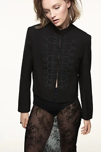 Appliquéd Twill Jacket