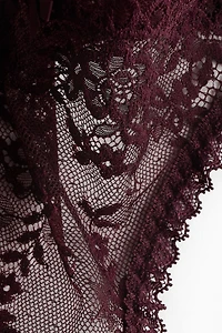 Lot de 2 culottes Tanga en dentelle