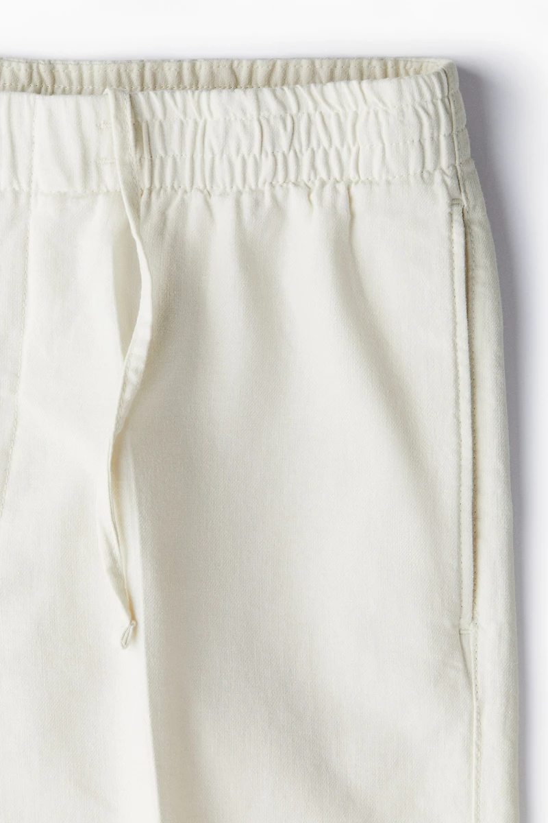 Regular-Fit Linen-Blend Shorts