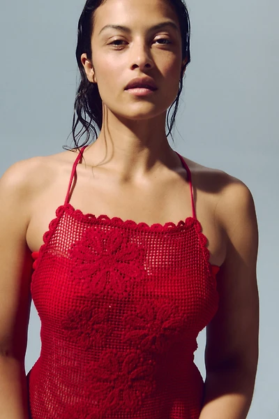 Robe de plage d’aspect crochet
