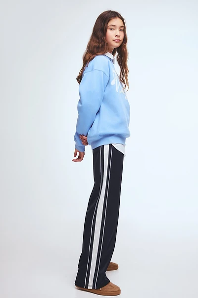 Wide-Leg Track Pants