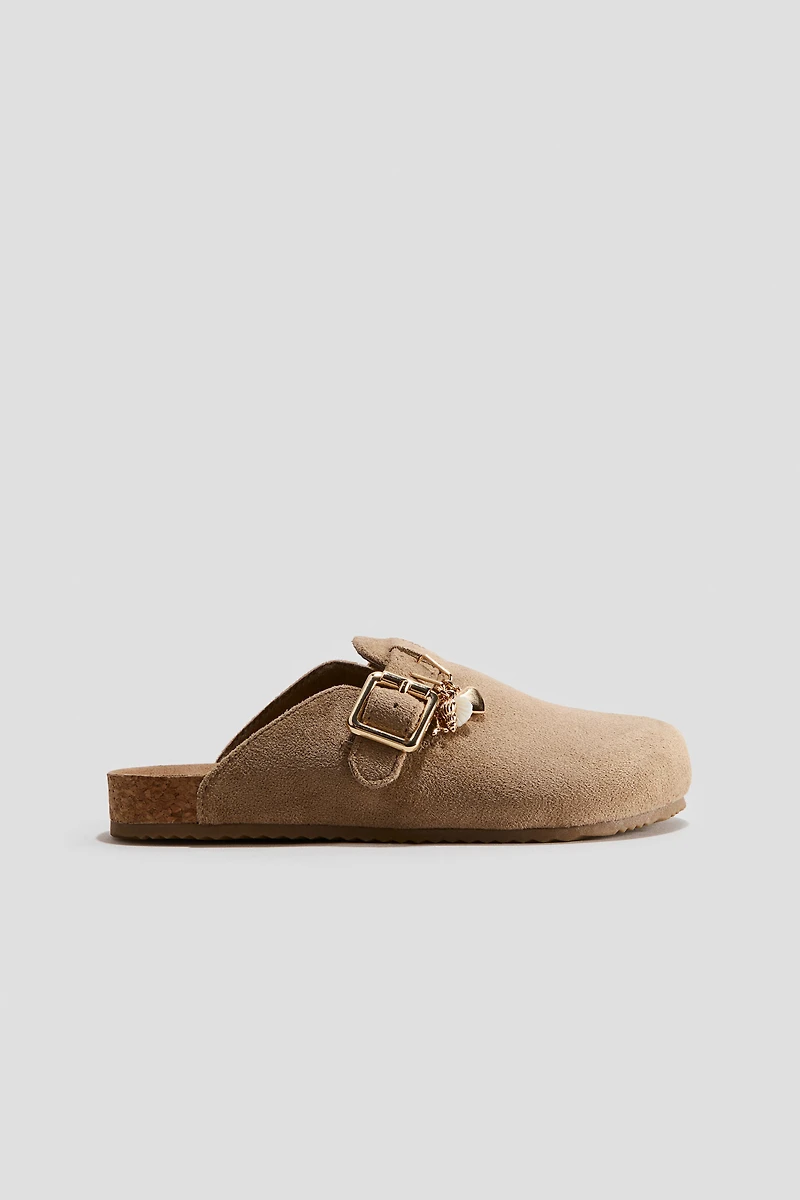 Charm-Detail Footbed Mules