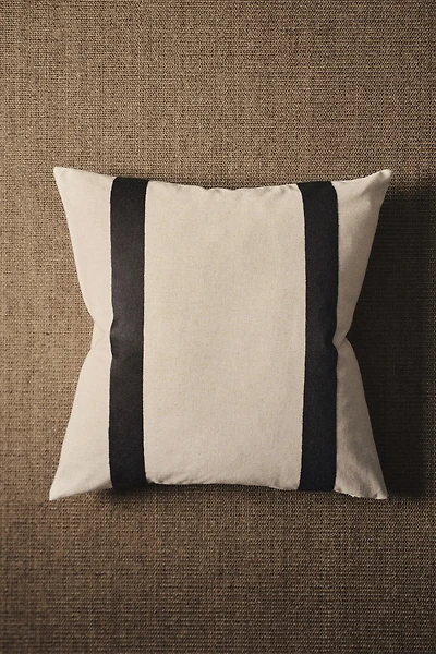 Housse de coussin en lin mélangé