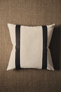 Housse de coussin en lin mélangé