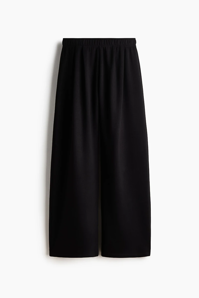 Wide-Leg Pull-On Pants