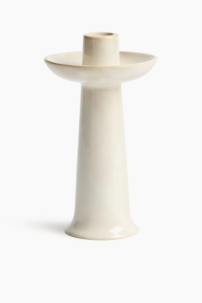 Tall Stoneware Candlestick
