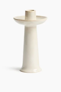 Tall Stoneware Candlestick