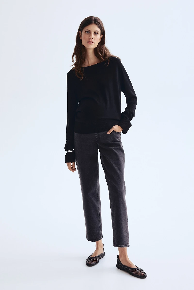 MAMA Straight Ankle Jeans