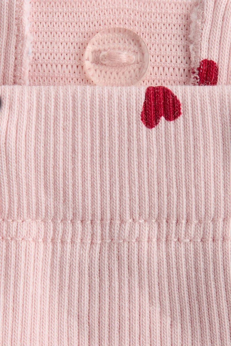 2-Piece Ribbed Cotton Set