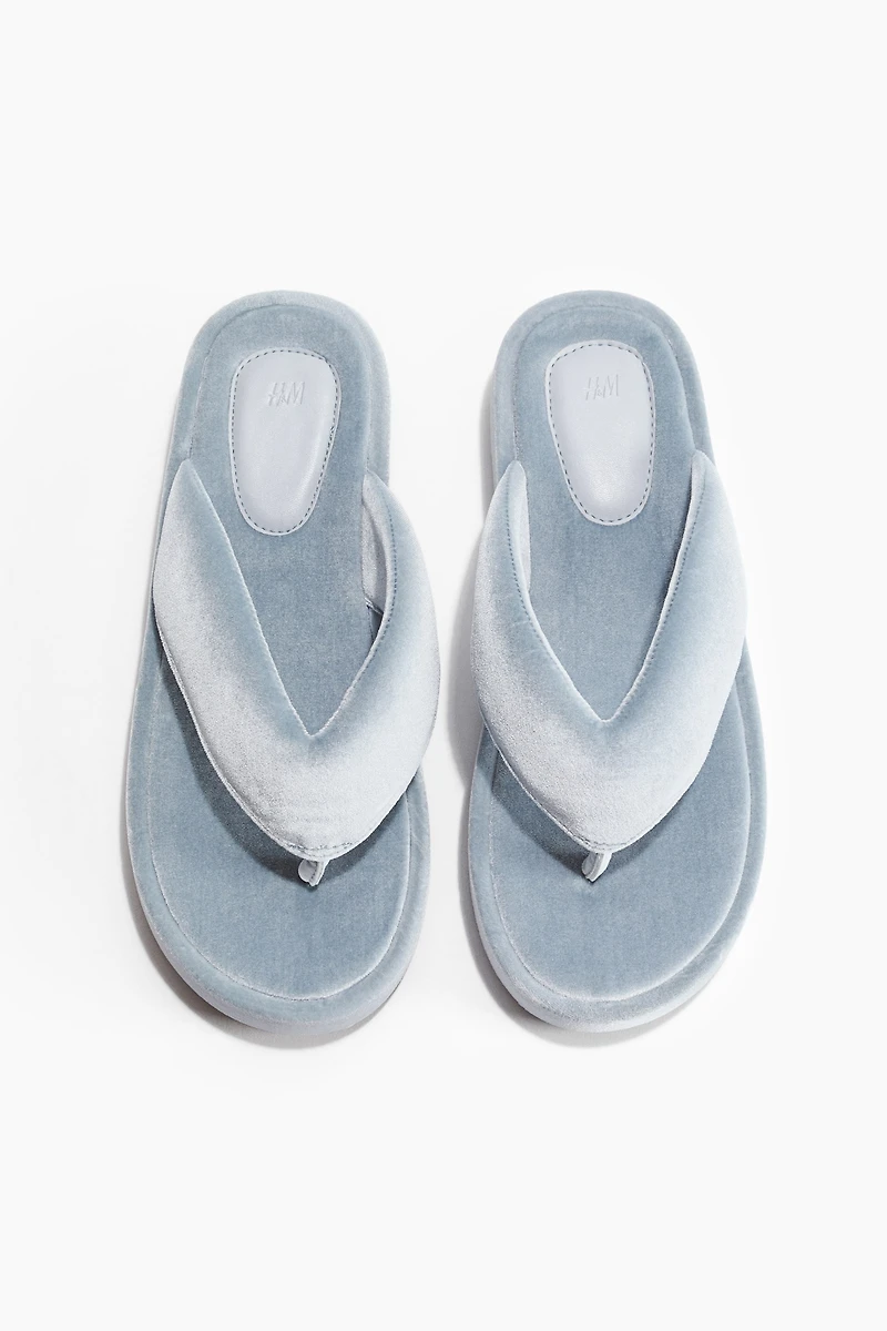 Velour Flip-Flops