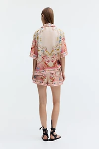 Short-Sleeved Lyocell Shirt