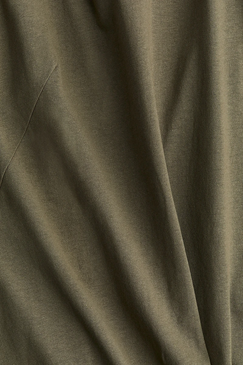 Shoulder-pad T-shirt Dress