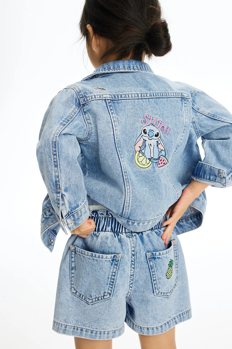 Loose Fit Denim Shorts