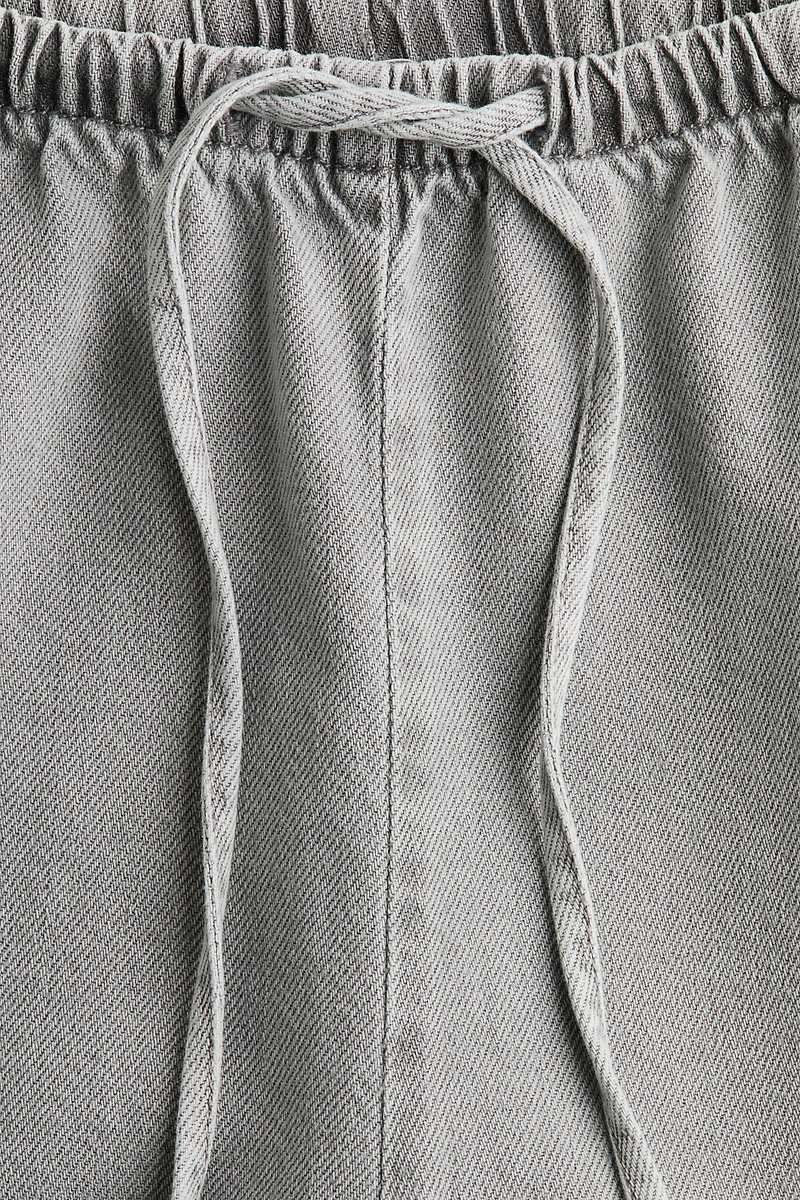 Denim Drawstring Pants