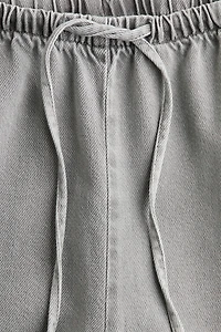 Denim Drawstring Pants
