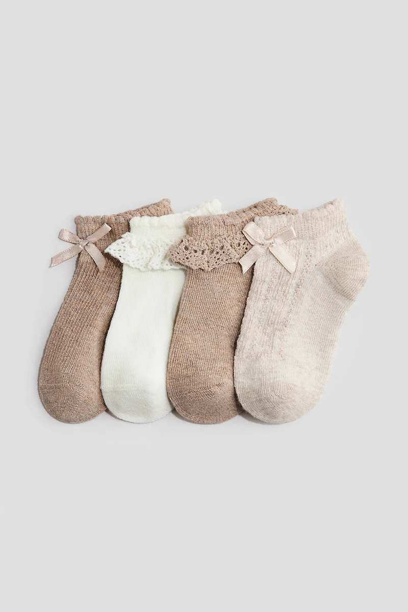 Lot de 4 paires chaussettes sans tige