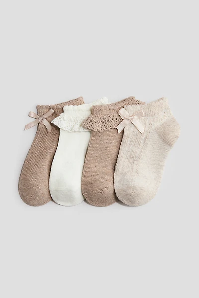 Lot de 4 paires chaussettes sans tige
