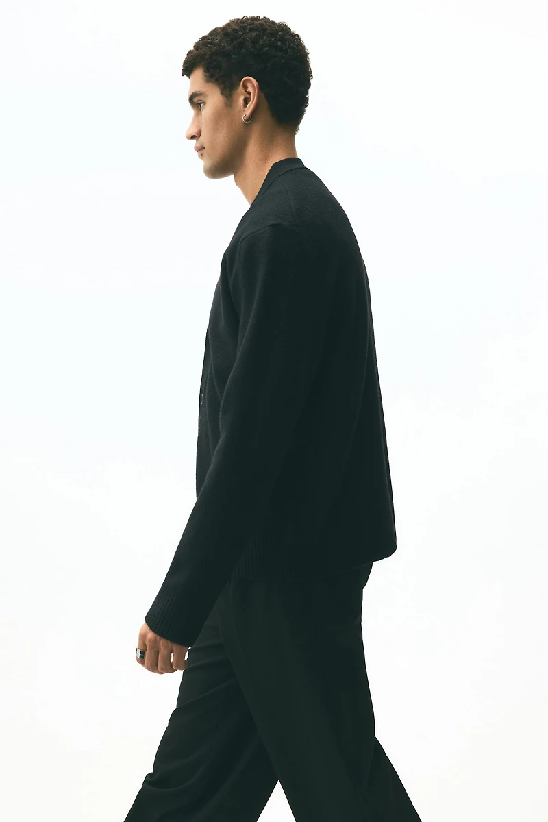 Regular-Fit Brushed Cardigan