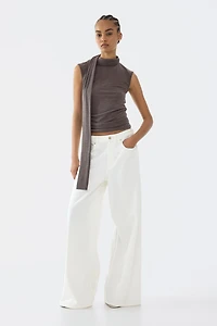 Haut à col écharpe