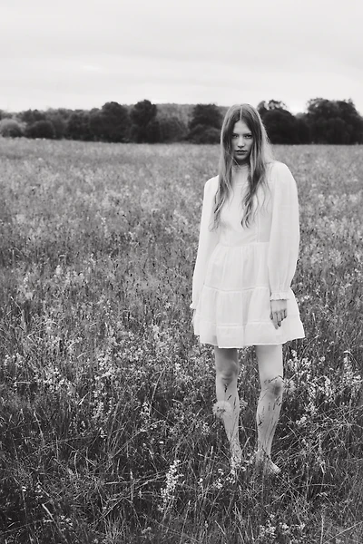 Robe avec dentelle jour échelle