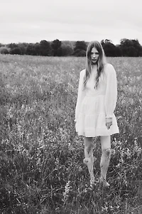 Robe avec dentelle jour échelle