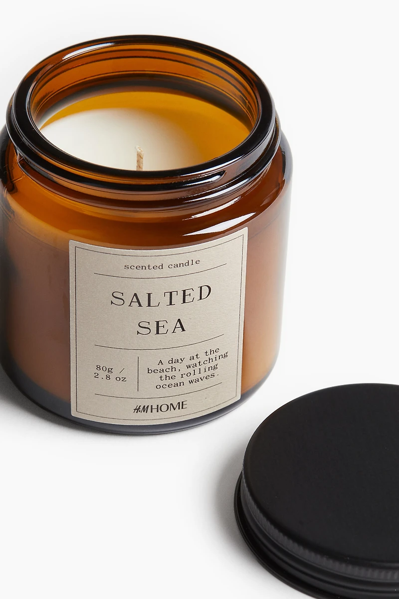 Small Scented Candle in Glass Holder