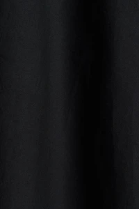 V-Neck Cotton Poplin Dress