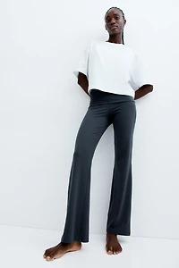 Flared Jersey Pants